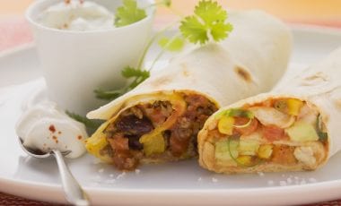 Burrito-Duo mit Fleisch