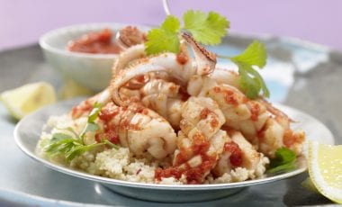 Feurige Meeresfrüchte