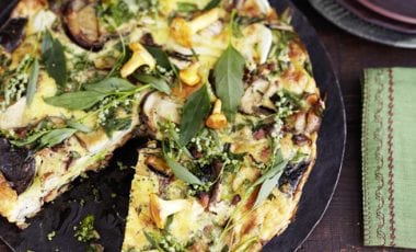 Waldpilzfrittata mit Kräutern Waldpilzfrittata mit Kräutern