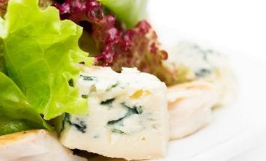 Lollo Rosso mit Birne und Gorgonzola Lollo Rosso mit Birne und Gorgonzola