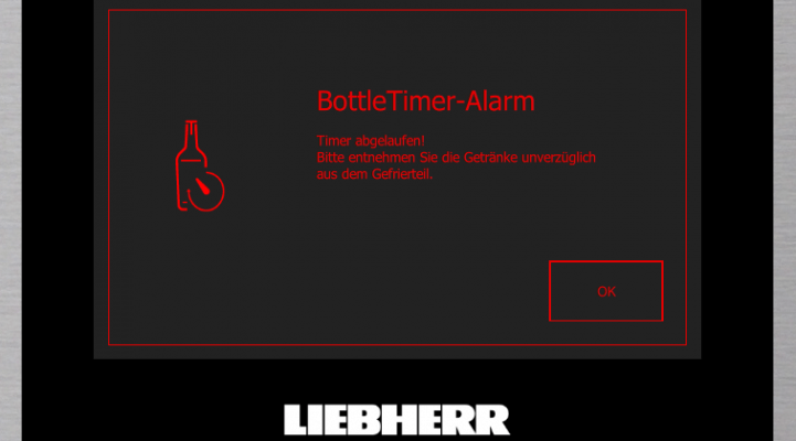 BottleTimer, BluPerformance, Liebherr, Kühlen, Flaschen, Sicherheit