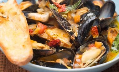 Muscheln in Weinsud Muscheln in Weinsud