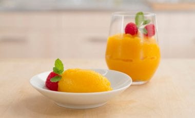 Passionsfruchtsorbet Passionsfruchtsorbet