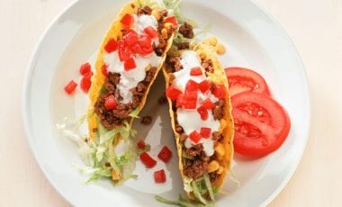 Tacos mit Rindfleischfüllung Tacos mit Rindfleischfüllung