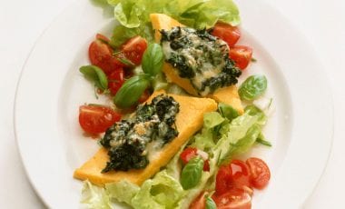 Polenta mit Spinat Polenta mit Spinat