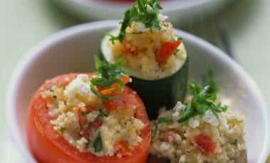 Buntes Gemüse mit Couscousfüllung Buntes Gemüse mit Couscousfüllung