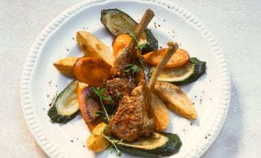 Lamm und Gemüse vom Blech Lamm und Gemüse vom Blech