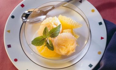 Erfrischendes Orangen-Sorbet
