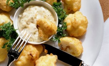 Blumenkohl-Tempura Blumenkohl-Tempura