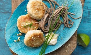 Fischfrikadellen auf japanisch Fischfrikadellen auf japanisch