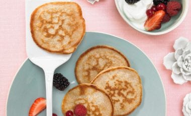 Vollkorn-Pancakes mit Buttermilch