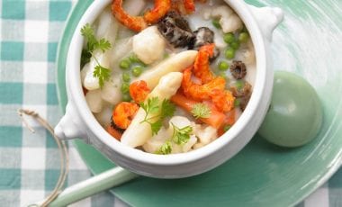 Cremiges Spargel-Karotten-Gemüse Cremiges Spargel-Karotten-Gemüse