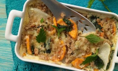 Cremiger Kohlrabi-Süßkartoffel-Auflauf Cremiger Kohlrabi-Süßkartoffel-Auflauf