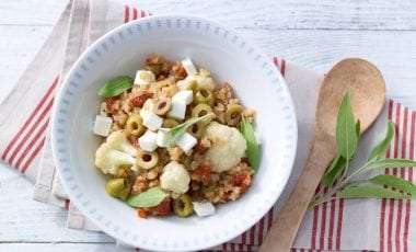 Mediterraner Blumenkohl-Reis-Topf Mediterraner Blumenkohl-Reis-Topf