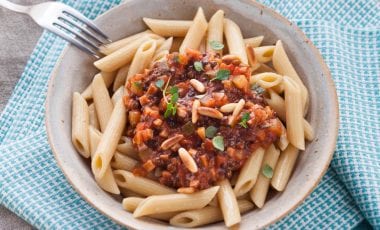 Linsen-Zucchini-Bolognese Linsen-Zucchini-Bolognese