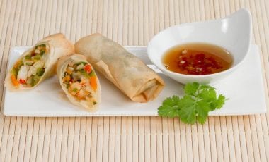 Frühlingsrolle mit Shrimps