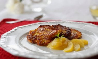 Kartoffelpuffer mit Apfelmus Kartoffelpuffer mit Apfelmus