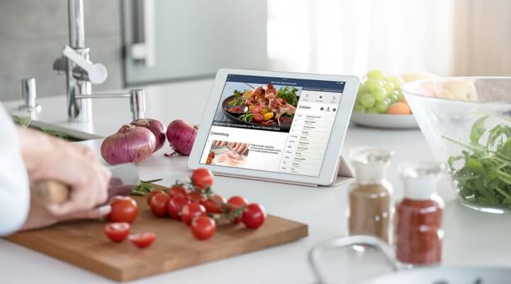 Zahlreiche Rezeptauswahl in der SmartDevice-App