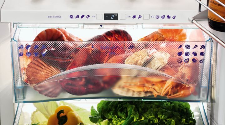 Оптимальна температура для зберігання риби та морських продуктів -2 °C. Оптимальна температура для зберігання риби та морських продуктів -2 °C.