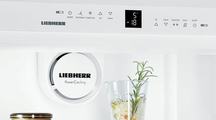 Електронна панель управління вбудованого холодильника Liebherr Premium