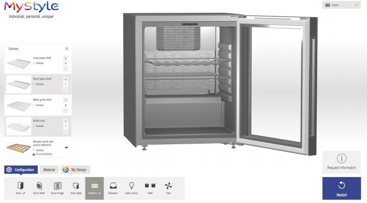 Онлайн-конфігуратор для створення індивідуального дизайну холодильника
