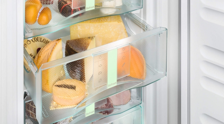 Liebherr BioFresh в режимі DrySafe забезпечує ідеальні умови для зберігання сиру