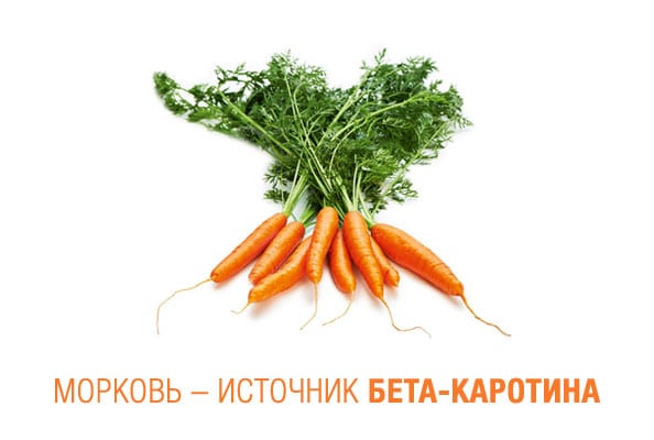 Морковь - источник бета-каротина