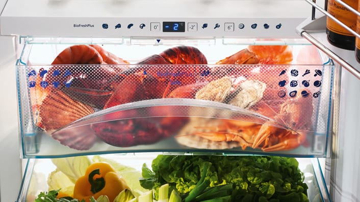 Технология BioFresh Plus в холодильниках Liebherr - зона свежести с выбором температуры