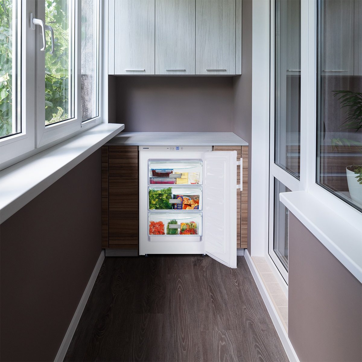 Выбирайте между холодильником и морозильной камерой на балконе или лоджии