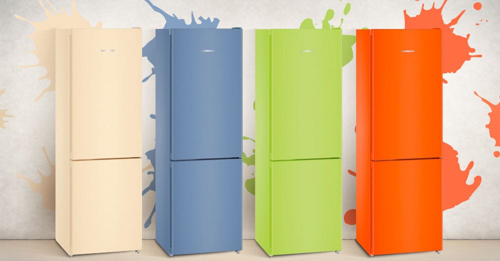 Оранжевый холодильник Liebherr из серии ColourLine