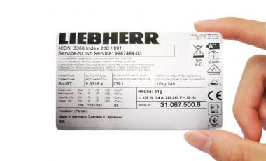 Waar vind ik de gegevens over mijn Liebherr-toestel?