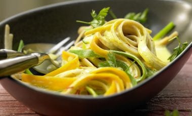 Drie verschillende groente pasta´s