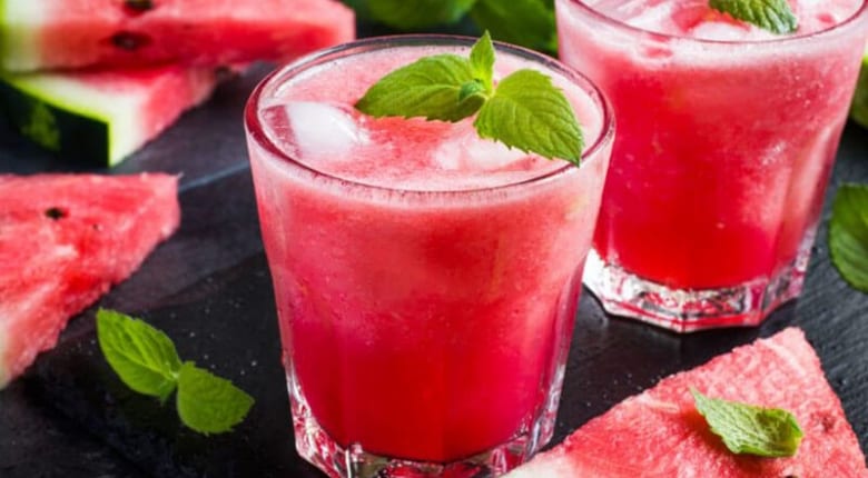 Watermeloen Mint Cocktail