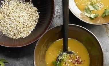 Græskarsuppe med ingefær og chili