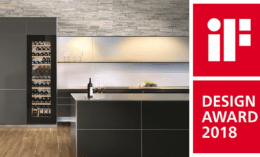 JAUNAIS LIEBHERR IEBŪVĒJAMAIS VĪNA SKAPIS IEGŪST iF DESIGN AWARD