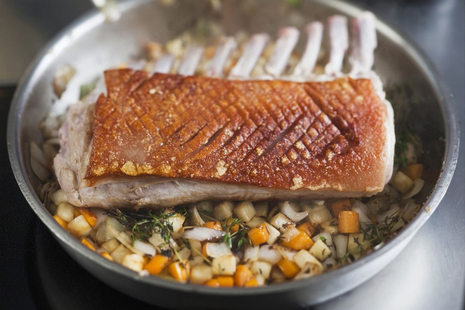 Kotelettbraten vom Schwarzwälder Kräuterschwein